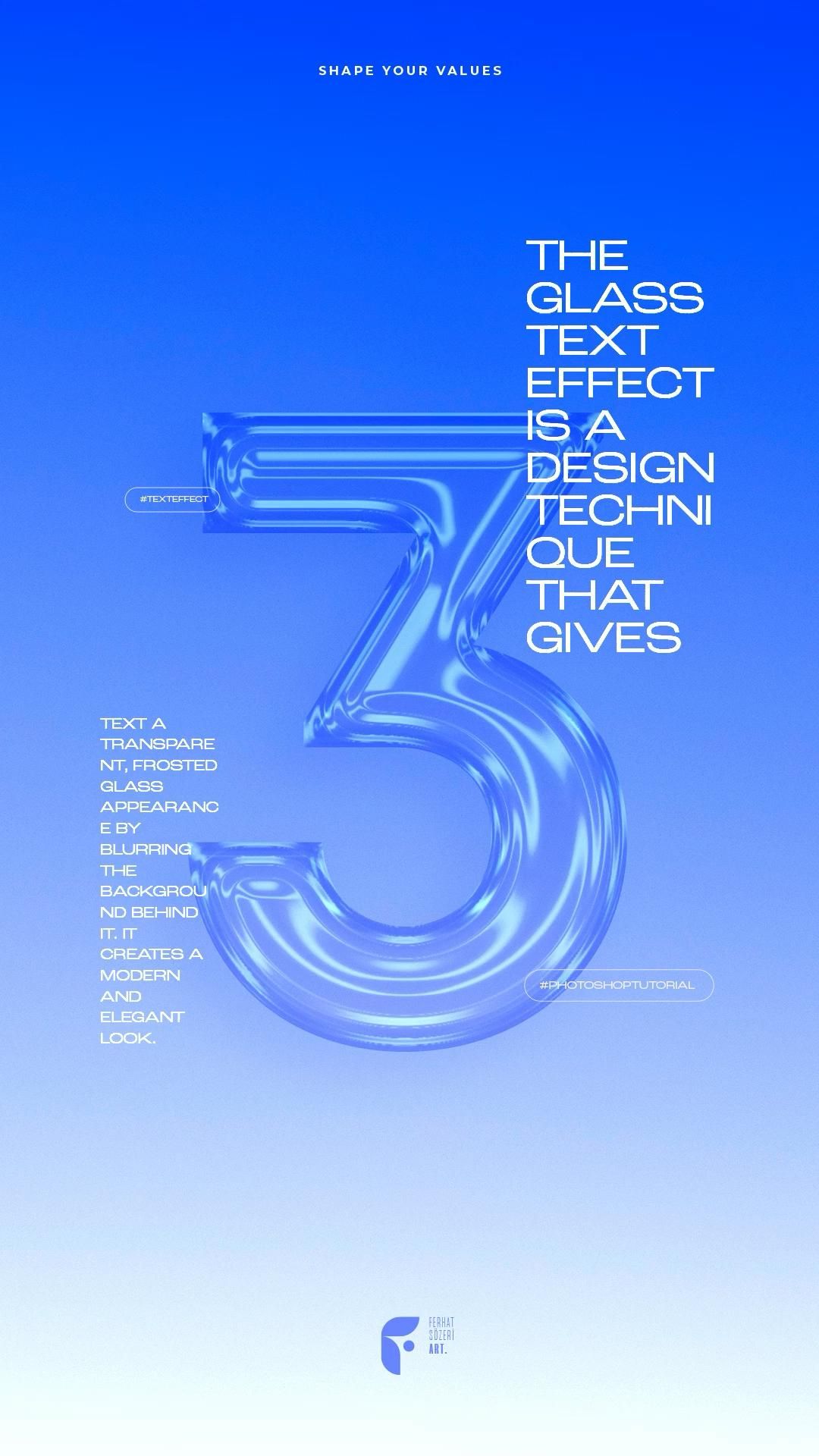 Glass Text Effect | Adobe Photoshop Tutorial