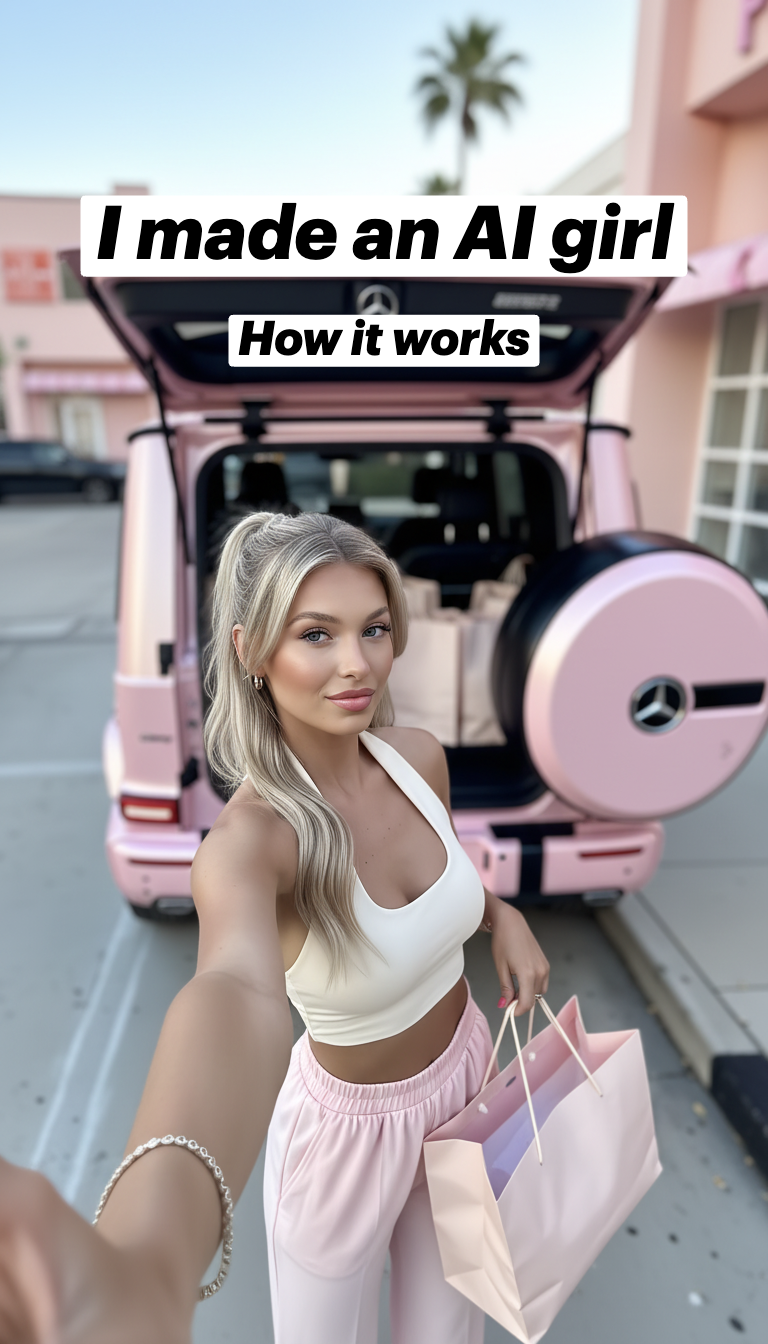 I made an AI girl: How to make AI avatars