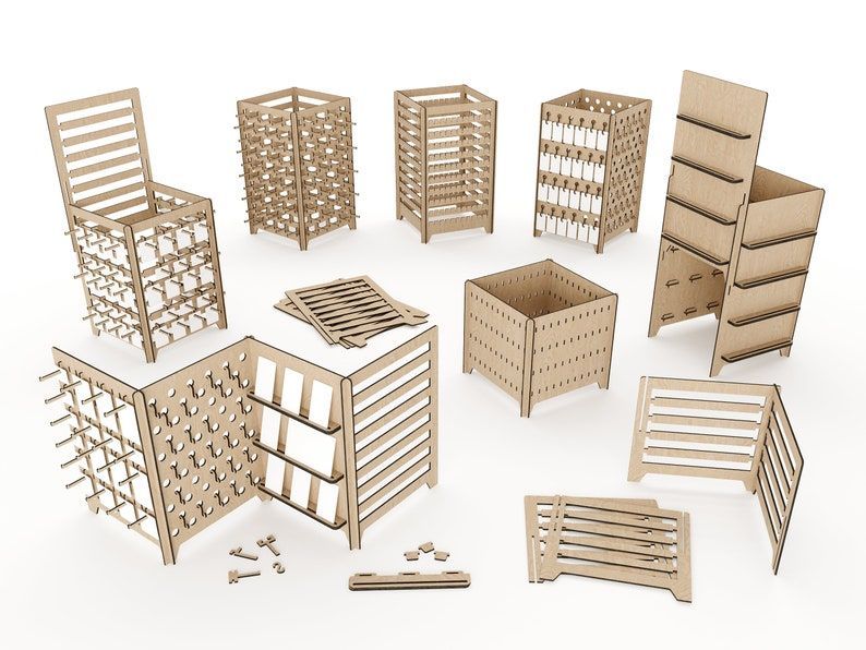 Laser-Cut Earring & Jewelry Display Stand