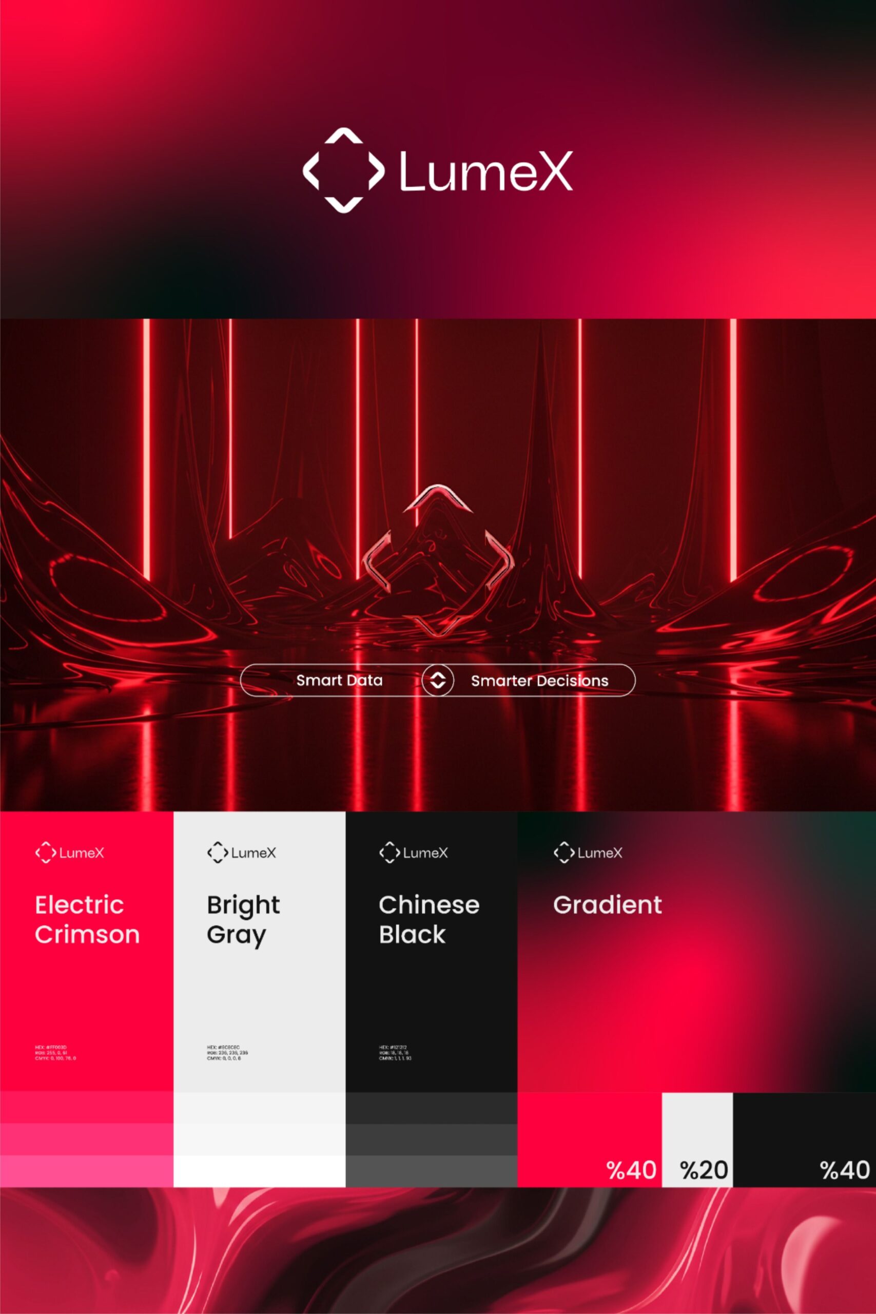 Futuristic Tech Logo Design – LumeX AI Branding Concept