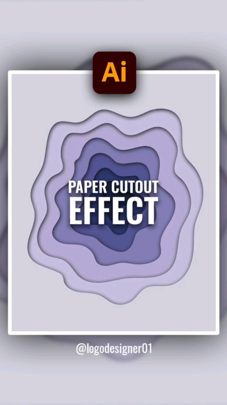 paper cutout effect in illustrator | quick illustrator tutorial