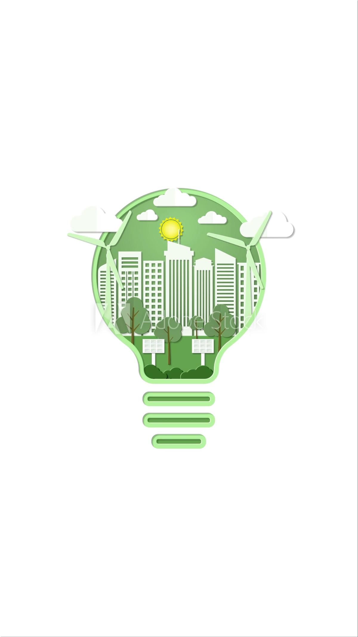 Illustration green city concept