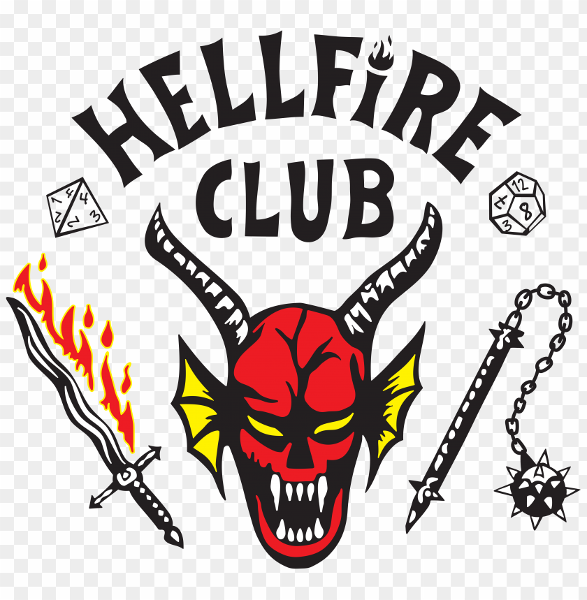 Hellfire Club Fiery Logo Illustration | TopPNG