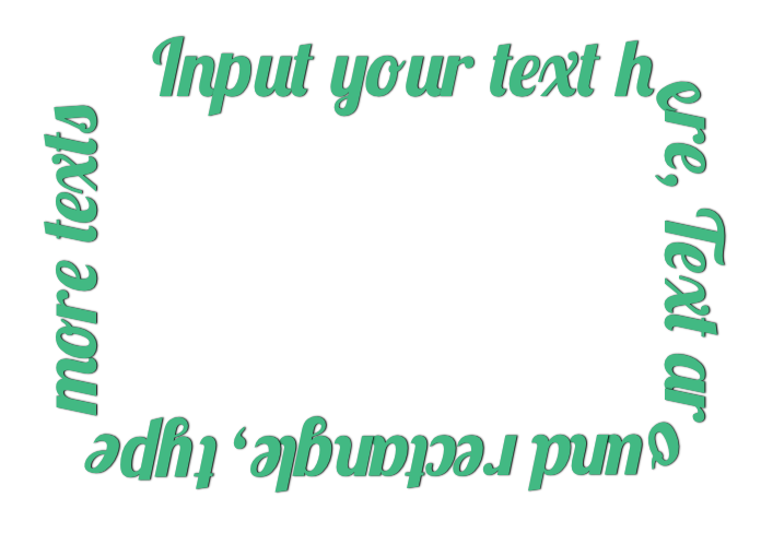 Text in rectangle generator