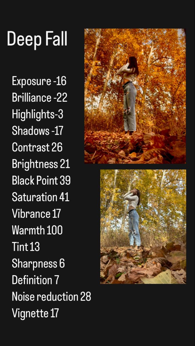 Deep Fall iPhone filters