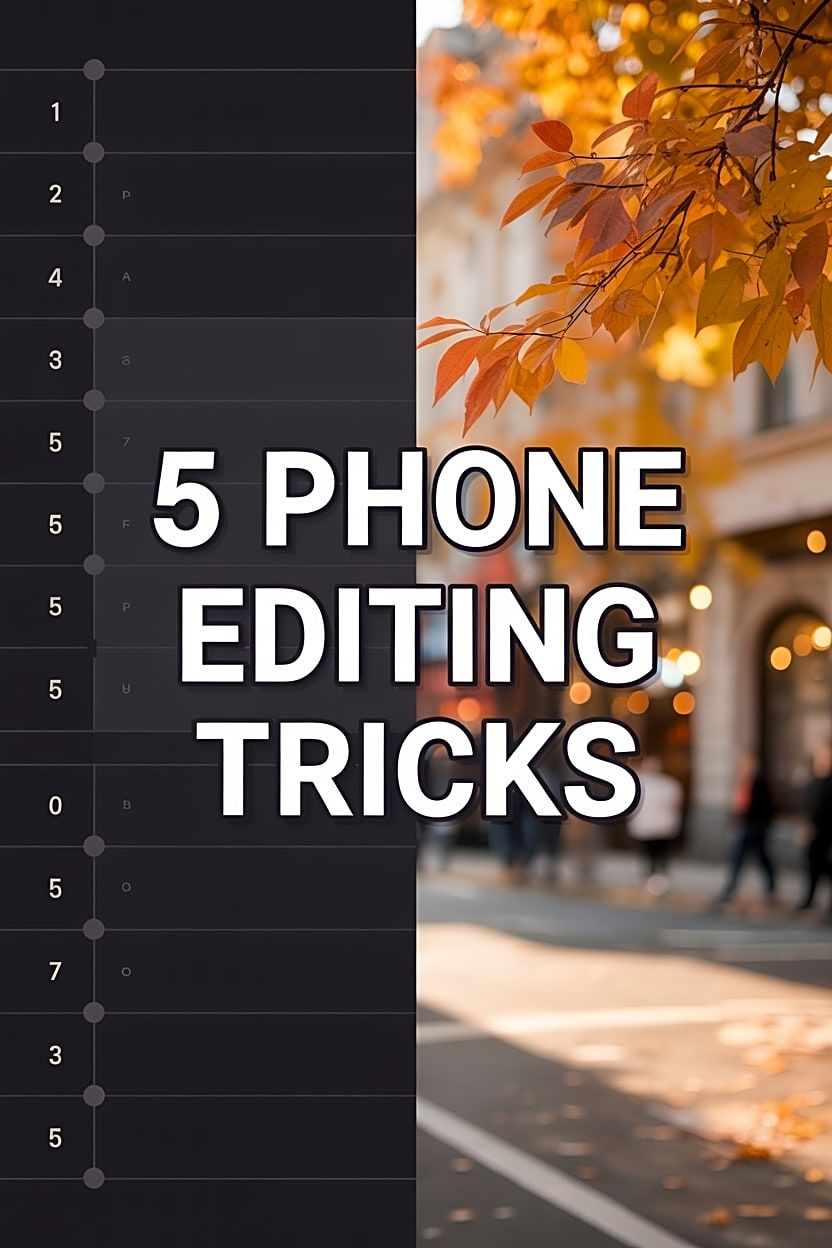 5 Easy Phone Editing Tricks for Warm Autumn Photos