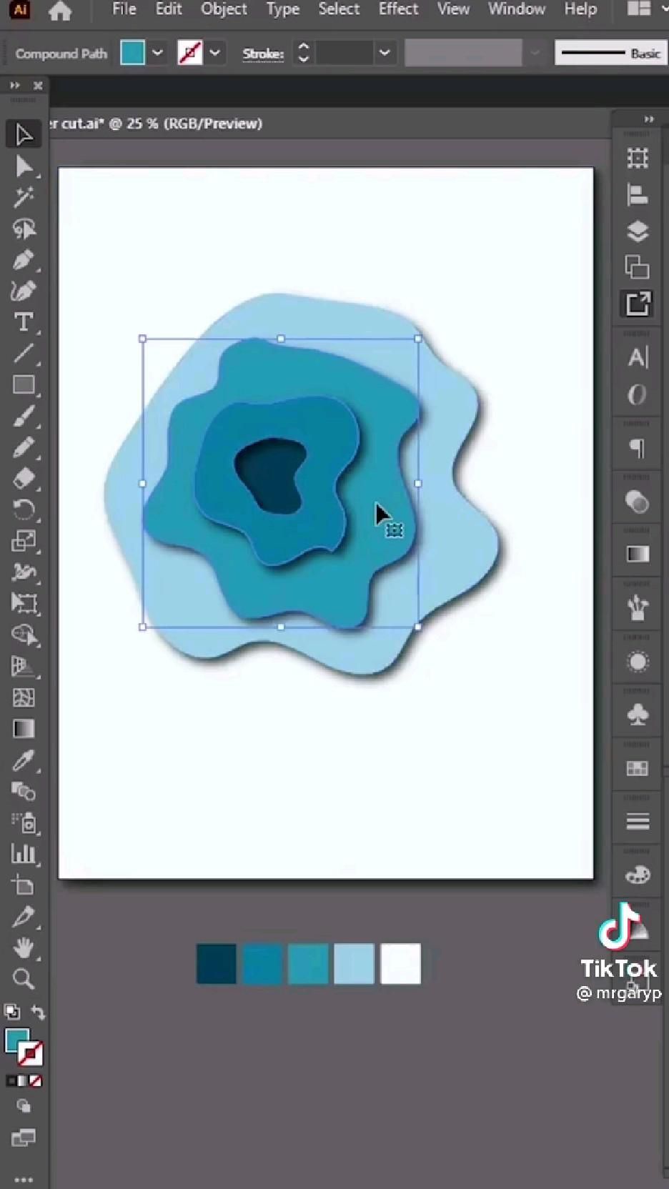 Drop Shadow Effect Tutorial in Adobe Illustrator