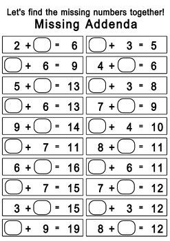 Let’s find the missing numbers together!