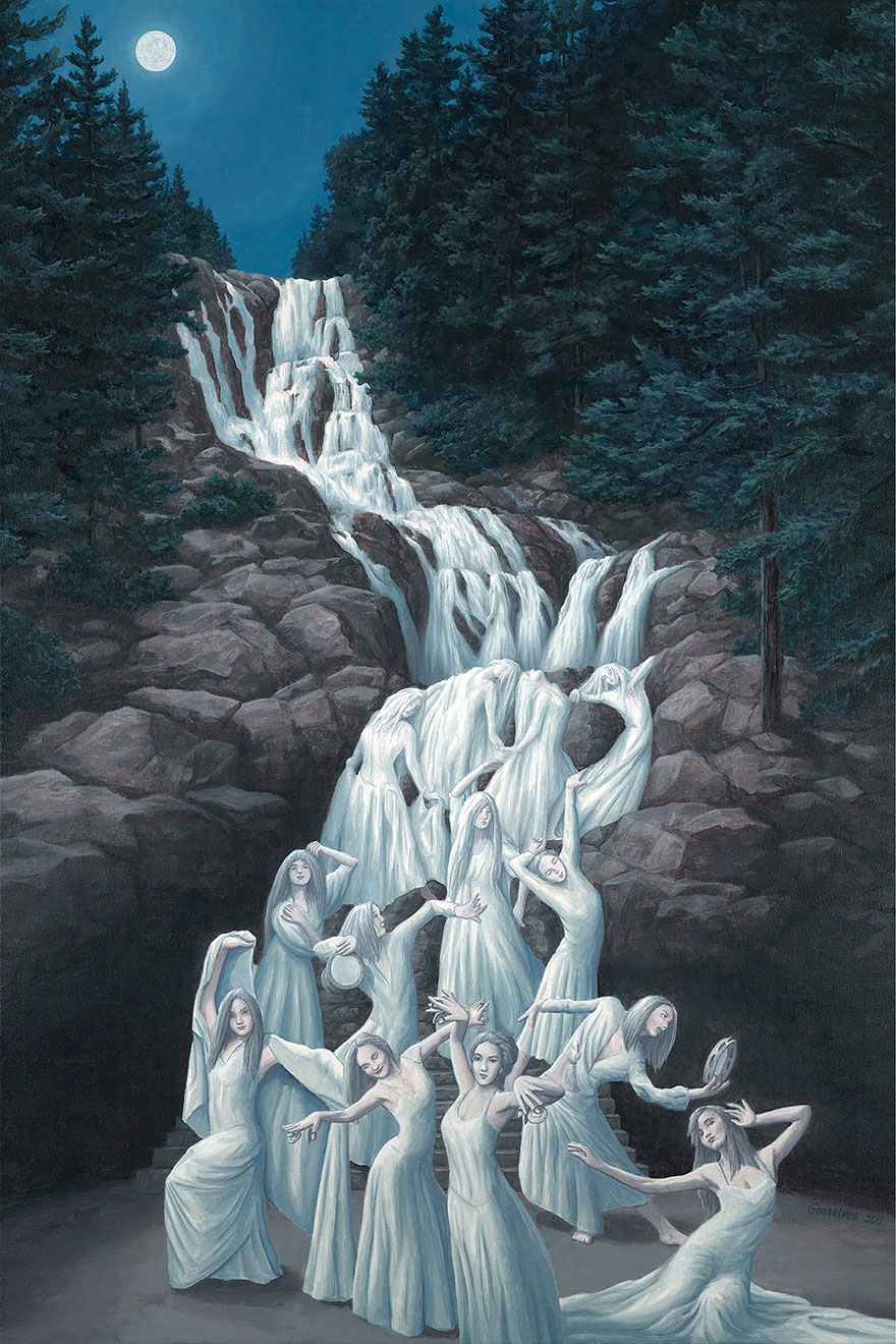 25 Optical Illusion Art Pieces Made by Rob Gonsalves