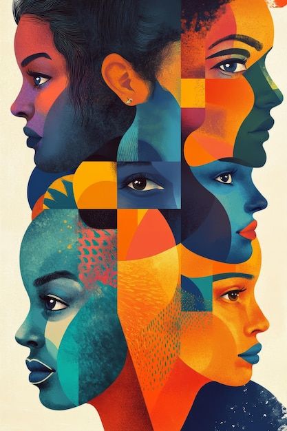 Diverse illustration of people from around the world cultural diversity concept for commercial use generative ai | Premium AI-generated image