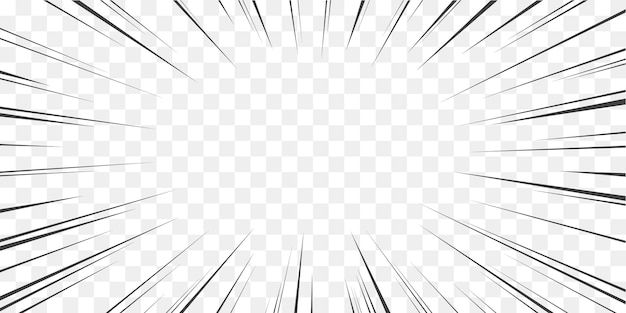 Manga transparent background super hero burst | Premium Vector