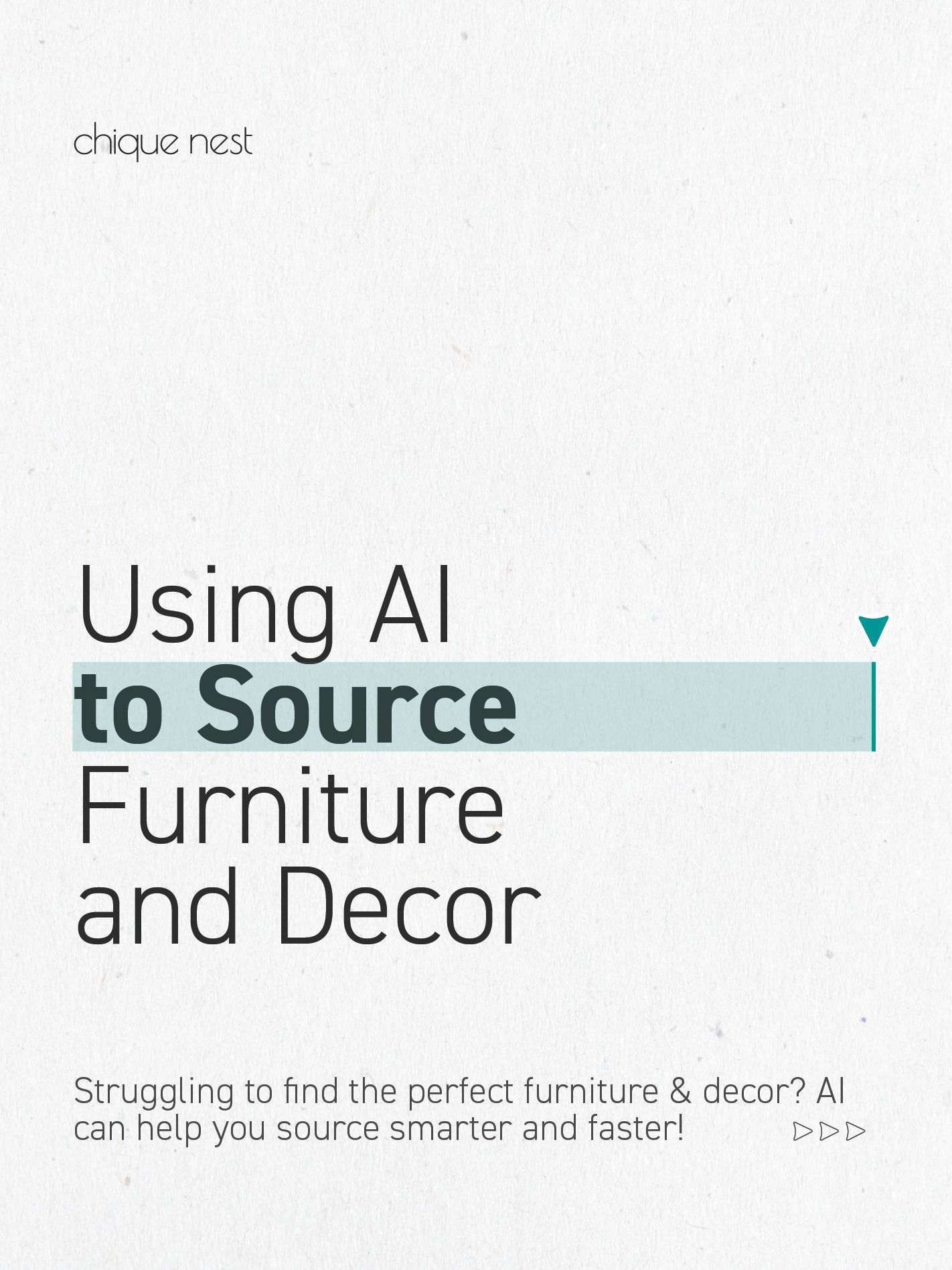 USING AI TO SOURCE FURNITURE AND DECOR