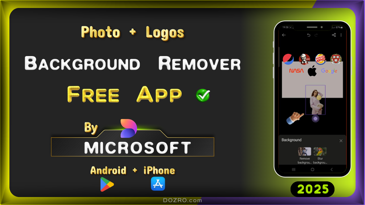 Microsoft’s Free Photo Background Remover App on Mobile | AI Image Editor for HD Transparent Eraser