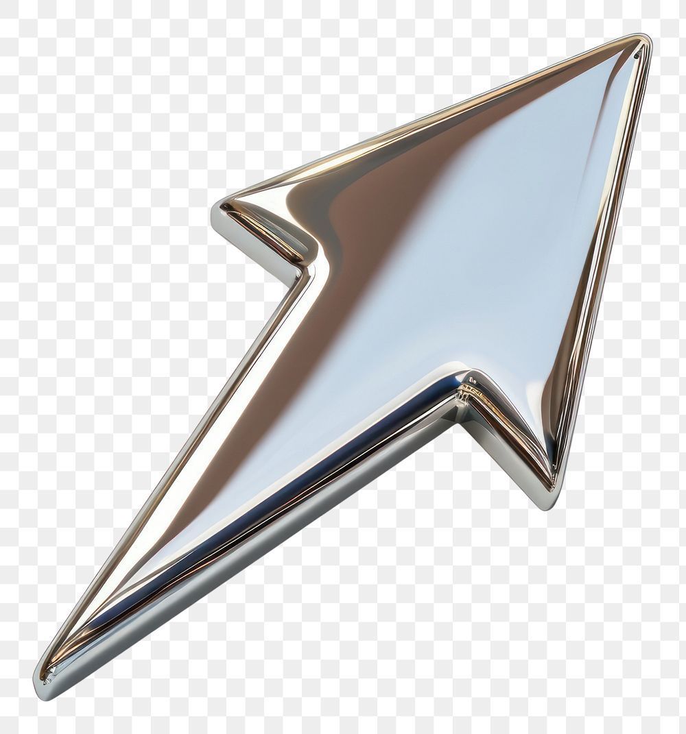 Download free png of PNG Cursor icon chrome material symbol shape  by Sakarin