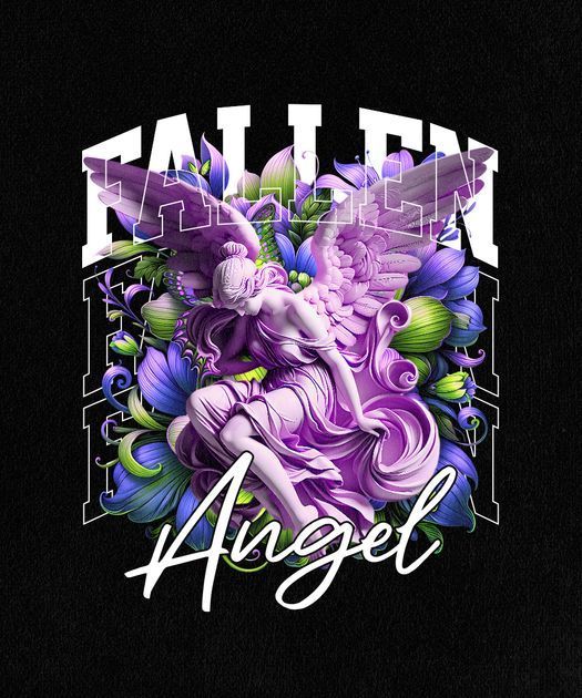 Fallen Angel Design Template — Customize it in Kittl