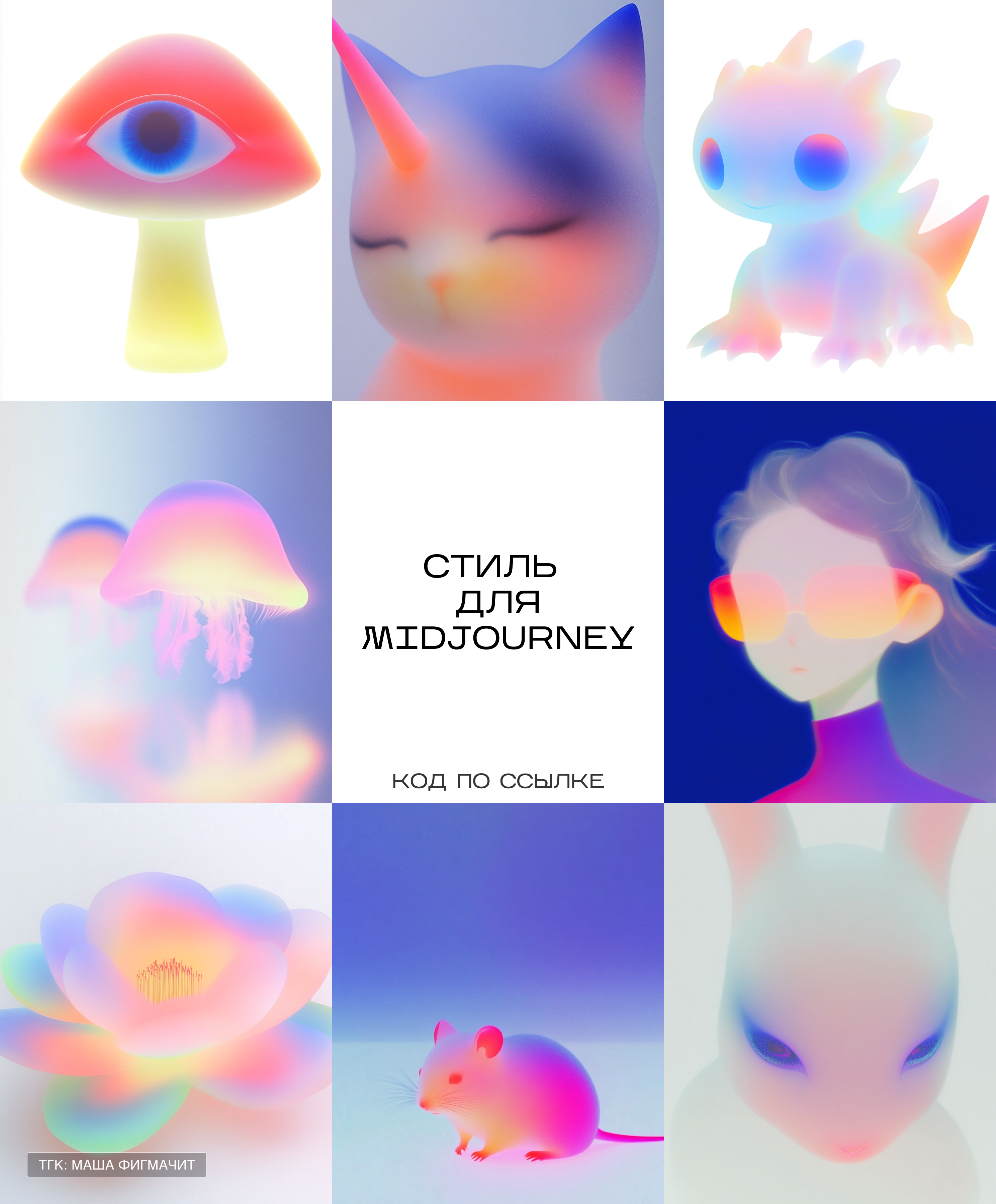 КЛИКАЙ НА ПИН – ЗАБИРАЙ СТИЛЬ | AI визуал | Midjourney free sref | Стиль для миджорни блюр