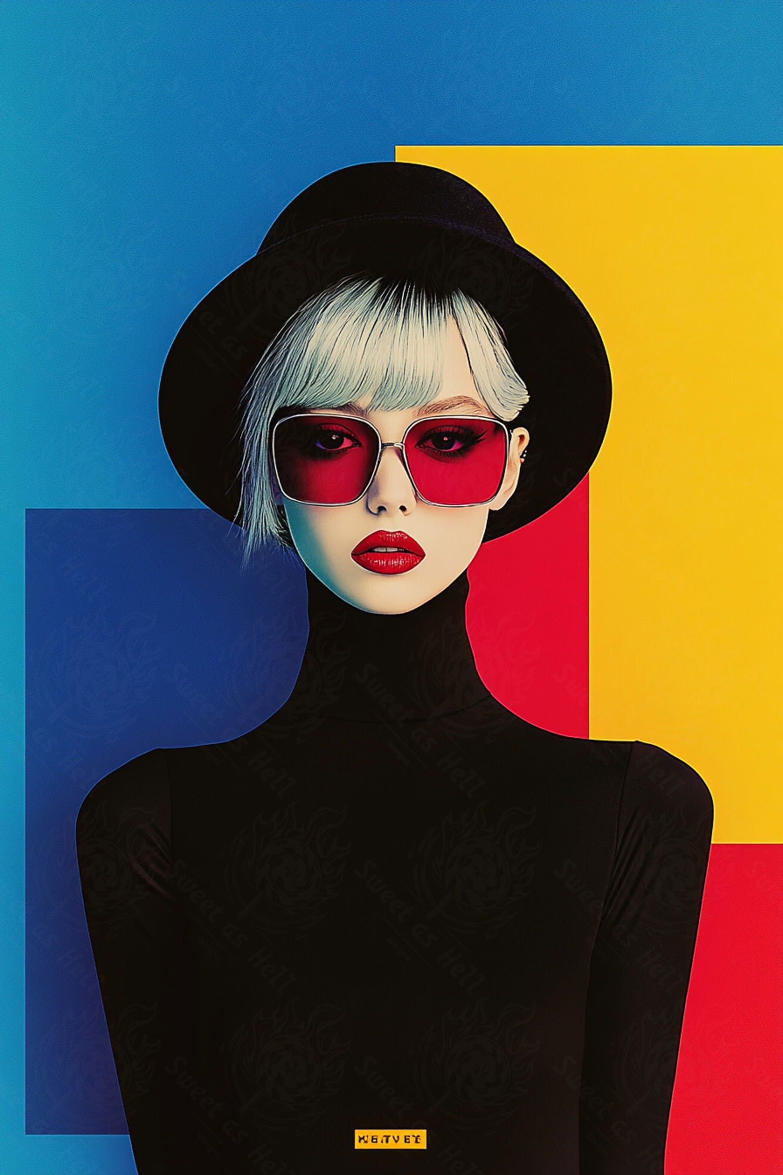 Modern Art Styled Fashion Ad Photo 02 by 03 098 SN2598