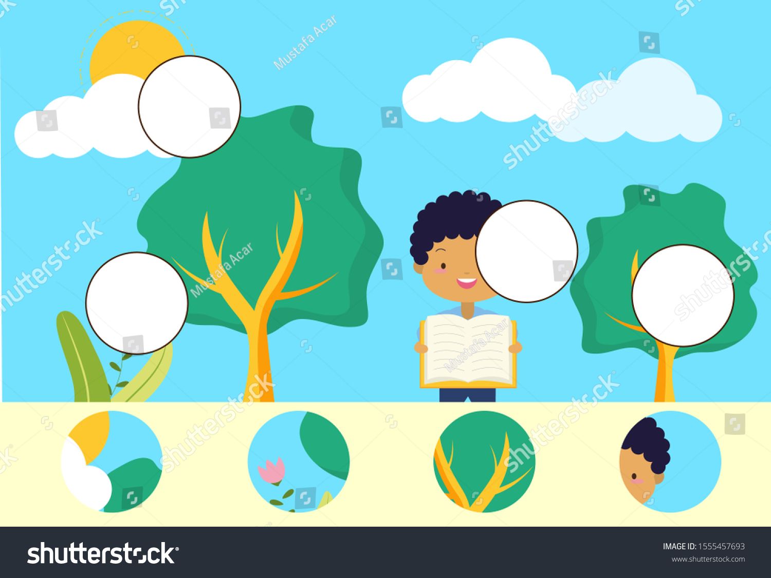 Complete Puzzle Find Missing Parts Picture Stock Vector (Royalty Free) 1555457693 | Shutterstock