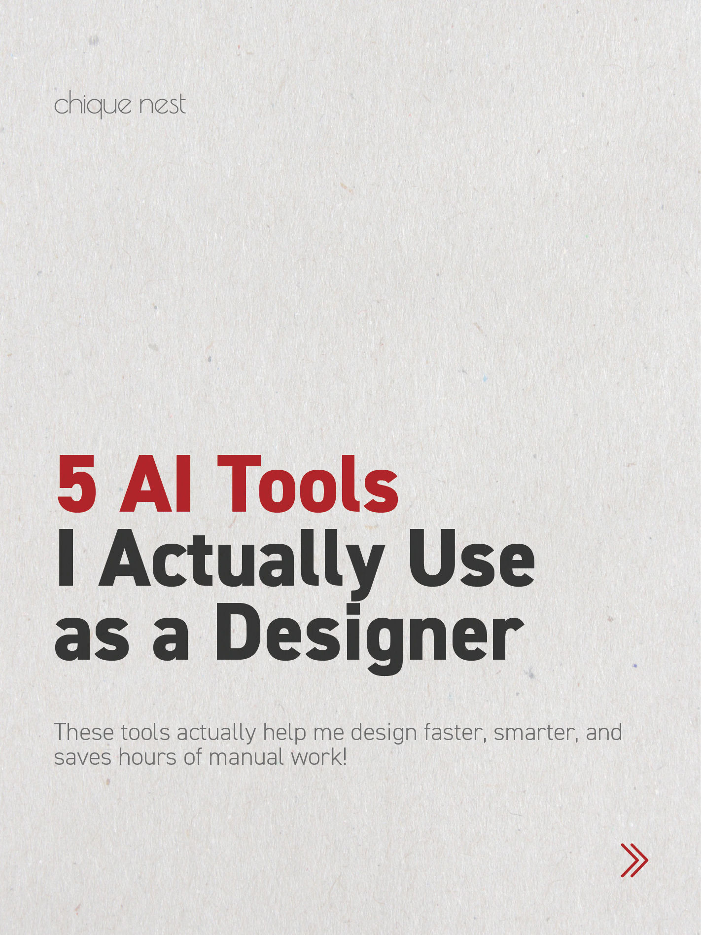 5 AI TOOLS I ACTUALLY USE AS A DESIGNER
