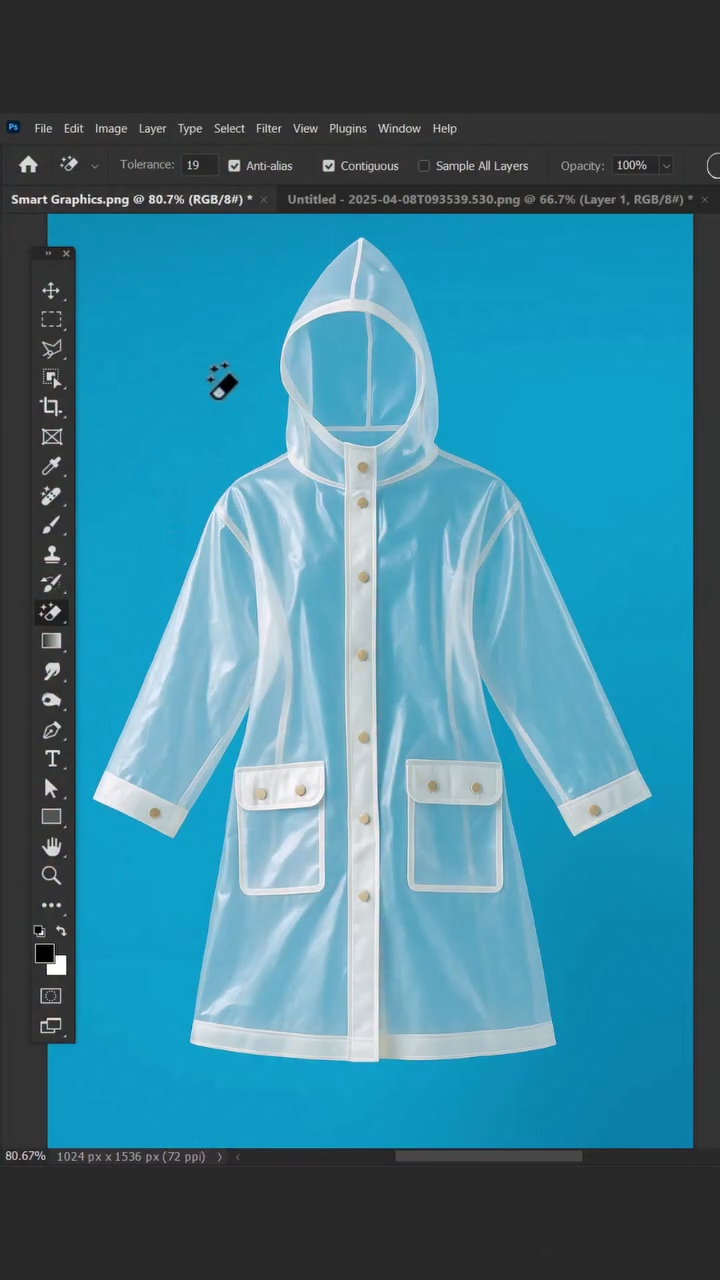Remove background of transparent subjects using Photoshop