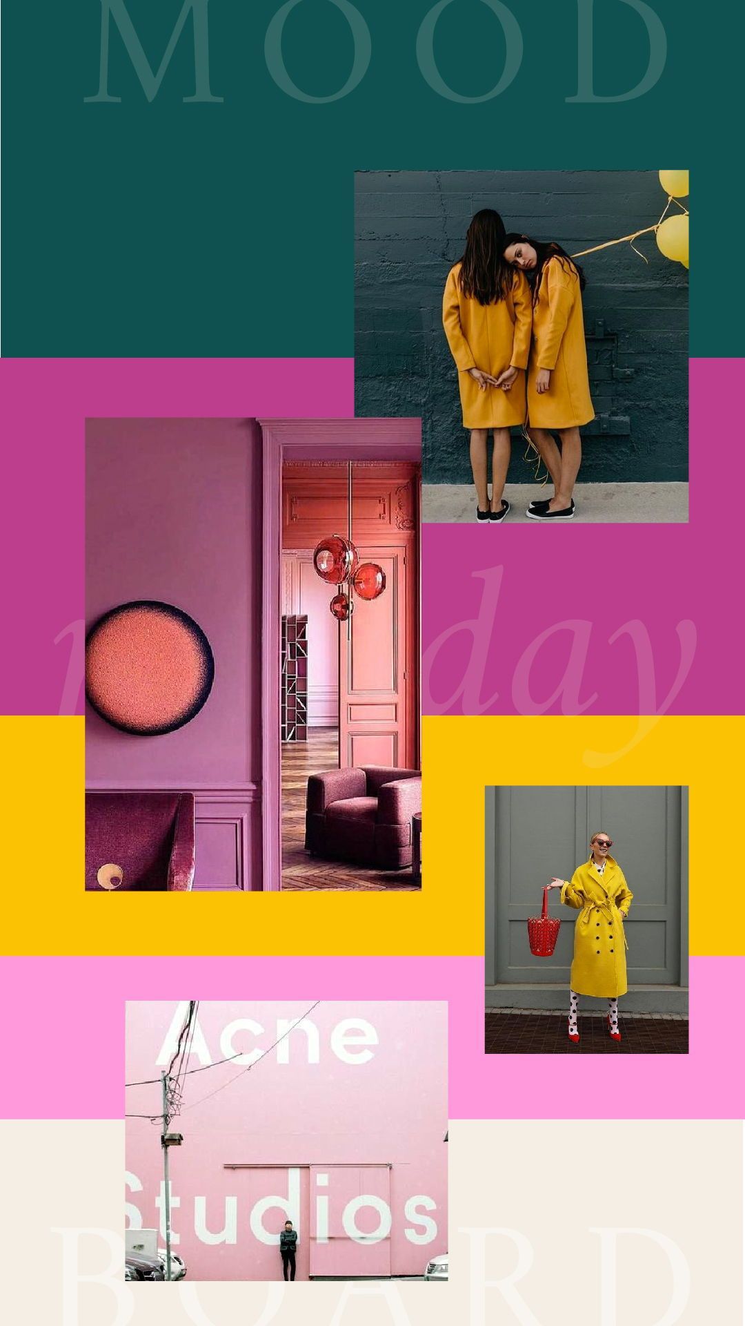 Colour inspiration mood board