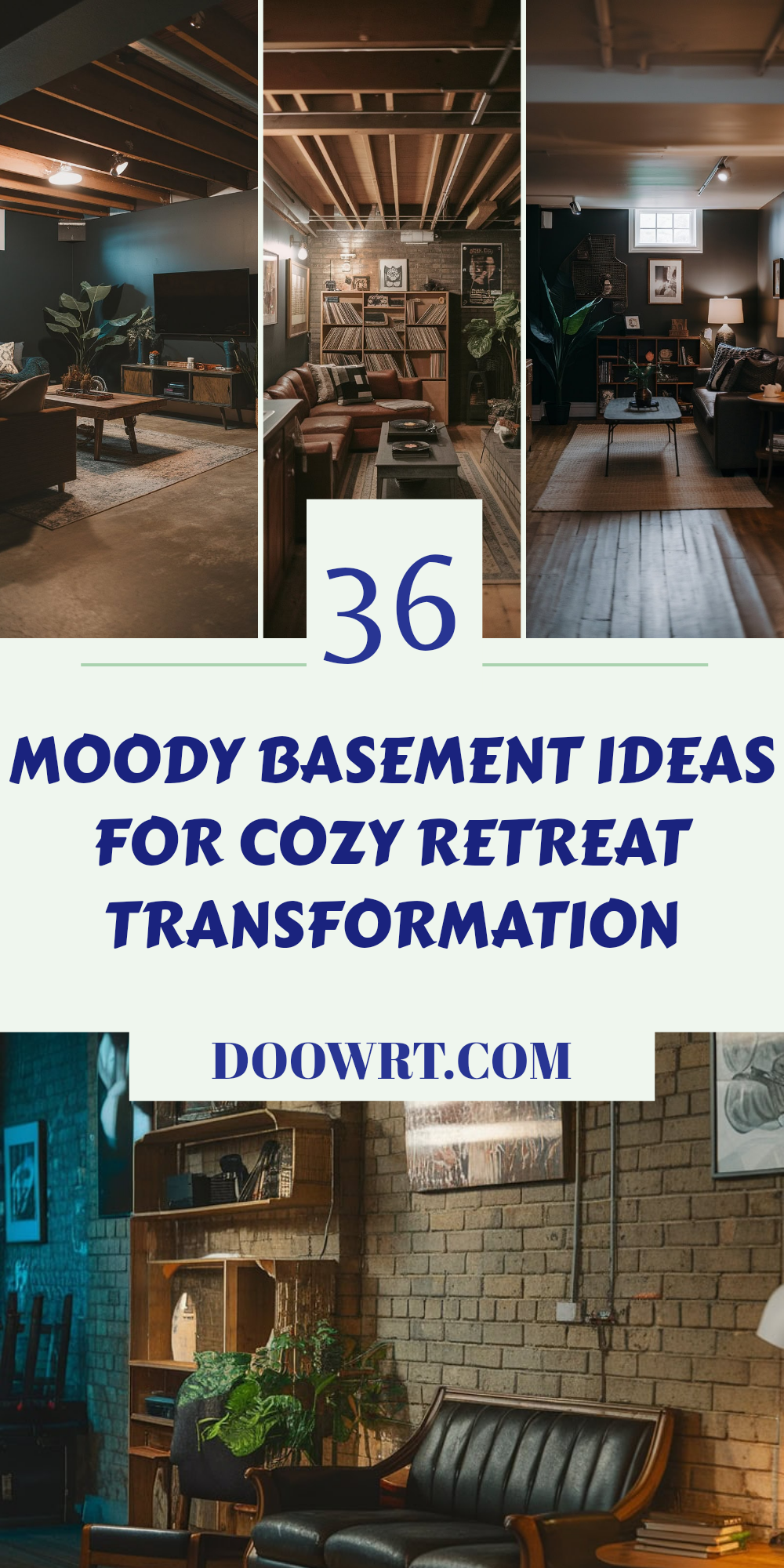 36 Moody Basement Ideas for Cozy Retreat Transformation