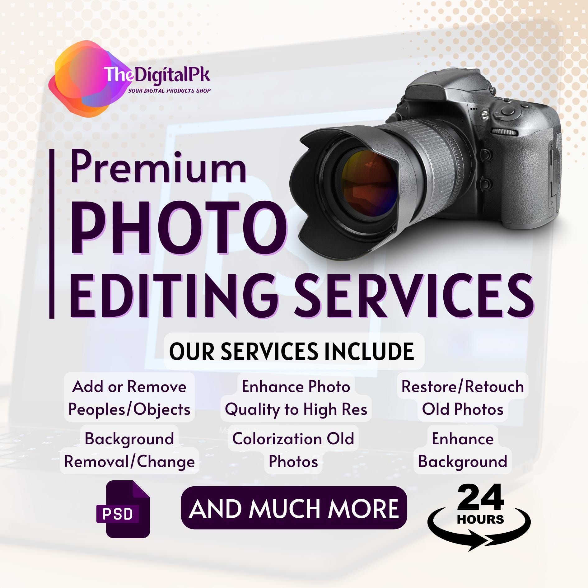 Premium Photo Editing & Photoshop Services | Background Removal, Retouching, AI