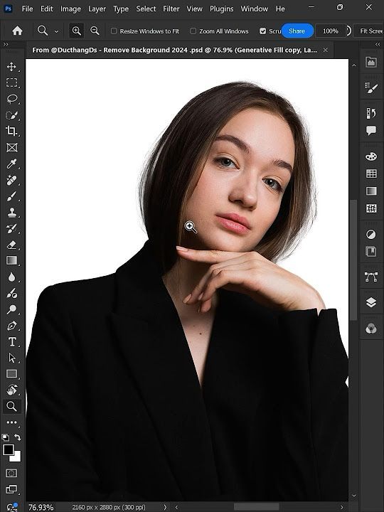Tips Photoshop 2024 – How to Remove Background in a Photo #ducthangds #photoshop