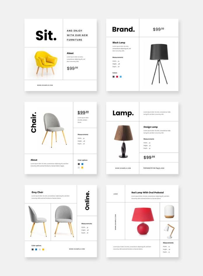 Instagram Post Templates for Product Promotions