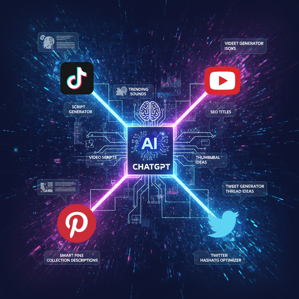 Advanced AI for Creators: TikTok, YouTube, Pinterest & Twitter Strategies with ChatGPT