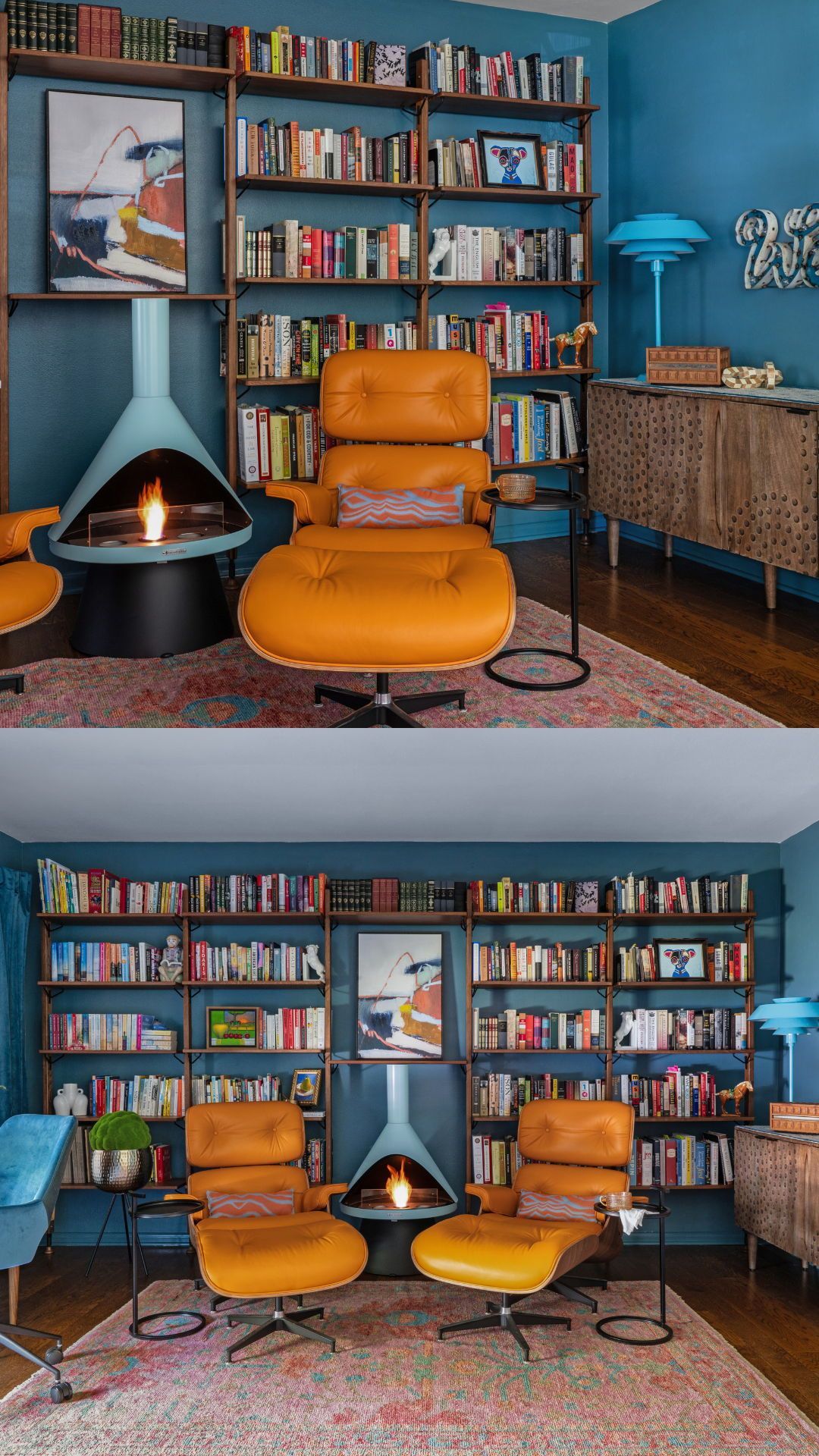 Midcentury Office Interior Design | Colorful Office Ideas | Texas Photographer