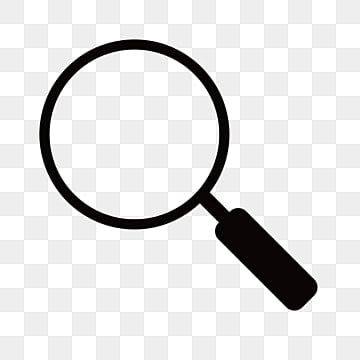 Cartoon Minimalistic Black Magnifying Glass Icon, Cartoon Icons, Black Icons, Glass Icons PNG and Vector with Transparent Background for Free Download