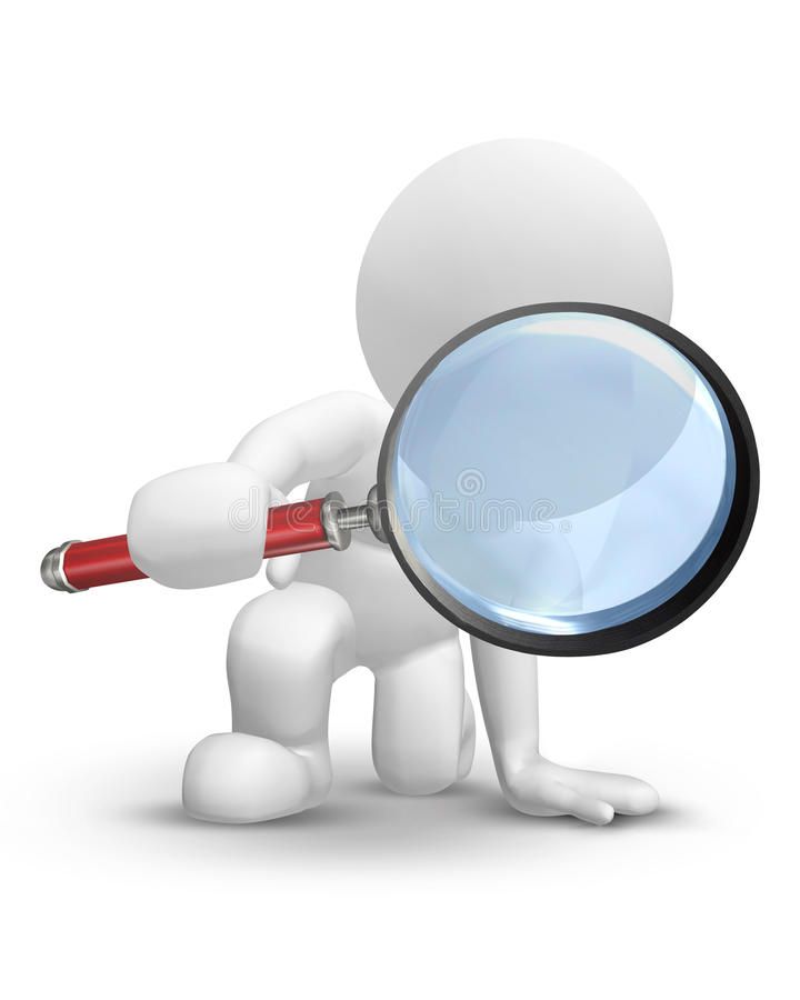 There you are! stock illustration. Illustration of magnifying – 19364717