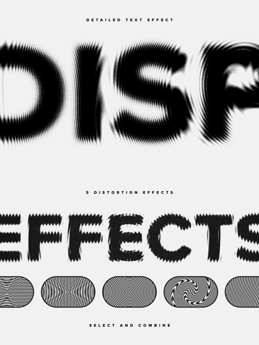 Hypnotic Distortion Text Effects