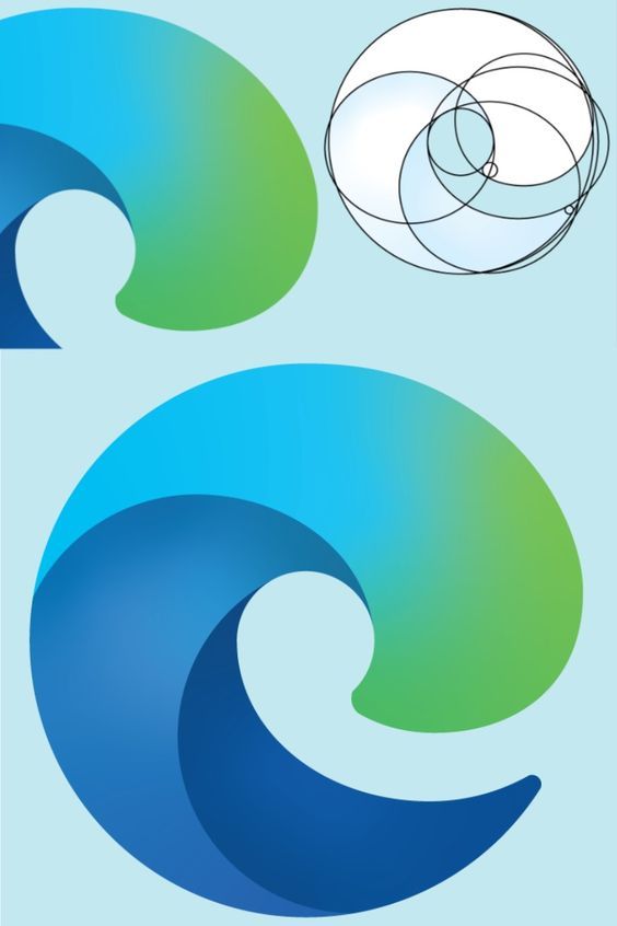 Microsoft Edge Logo Design Tutorial | Adobe Illustrator by Meaghan