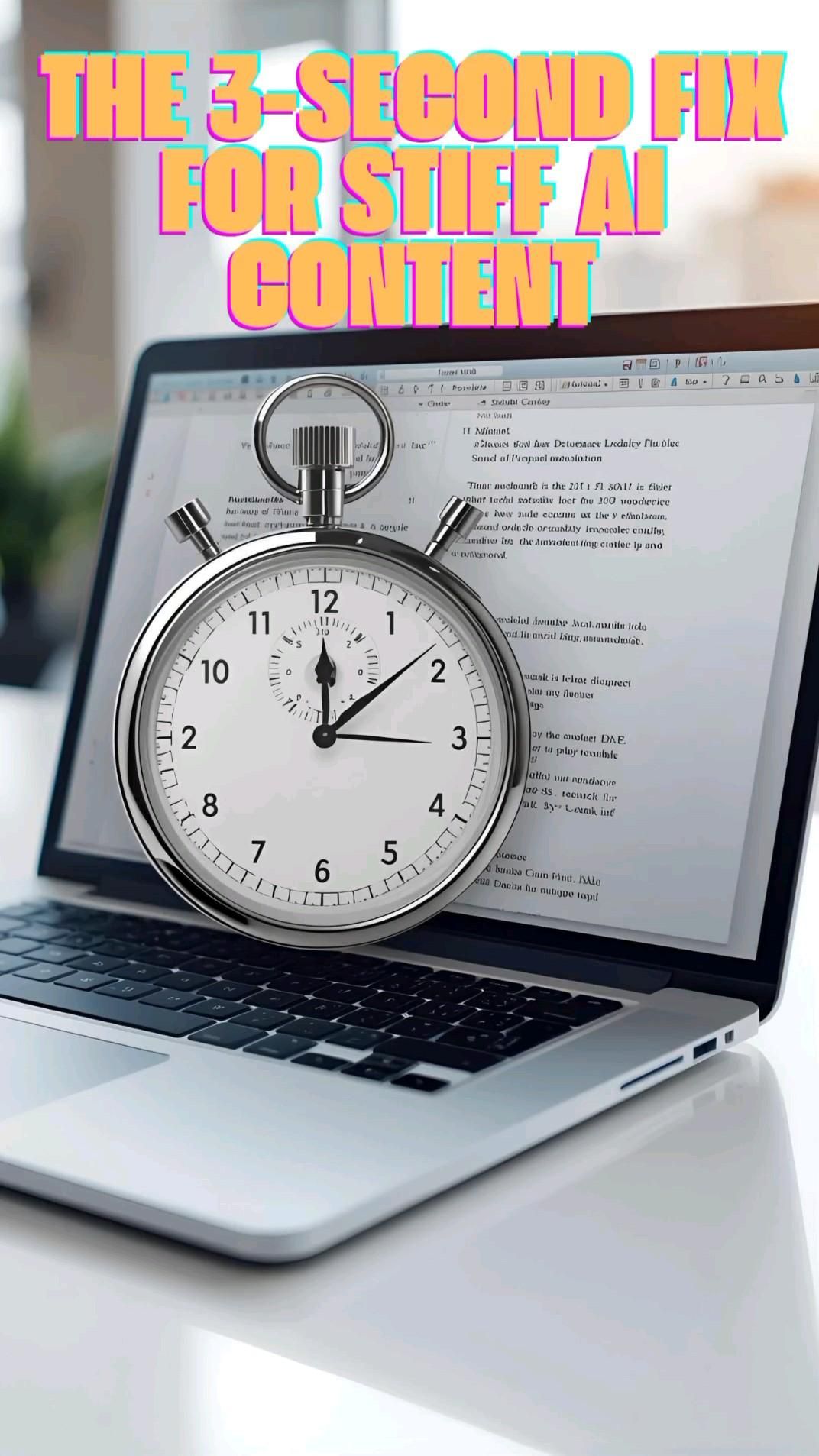 The 3-Second Fix for Stiff AI Content.
