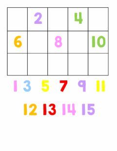 Missing Numbers to 30 worksheet