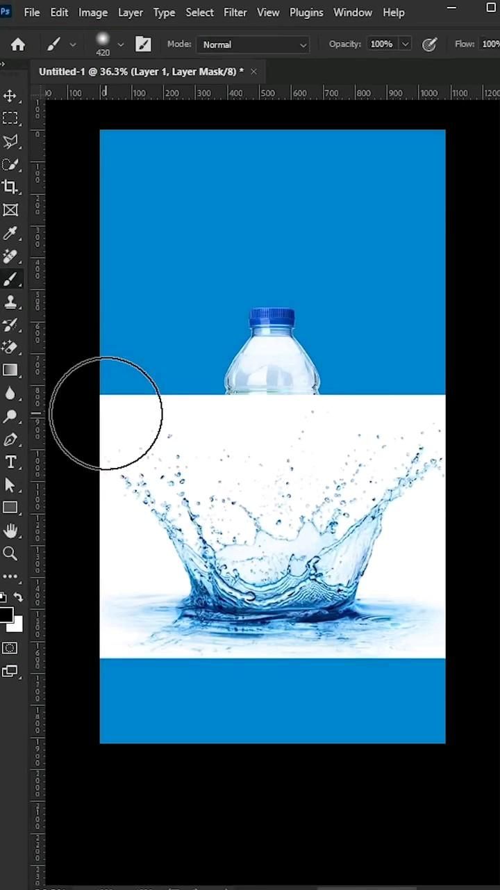 How to Add Water Splash in Photoshop🤯🔥 .