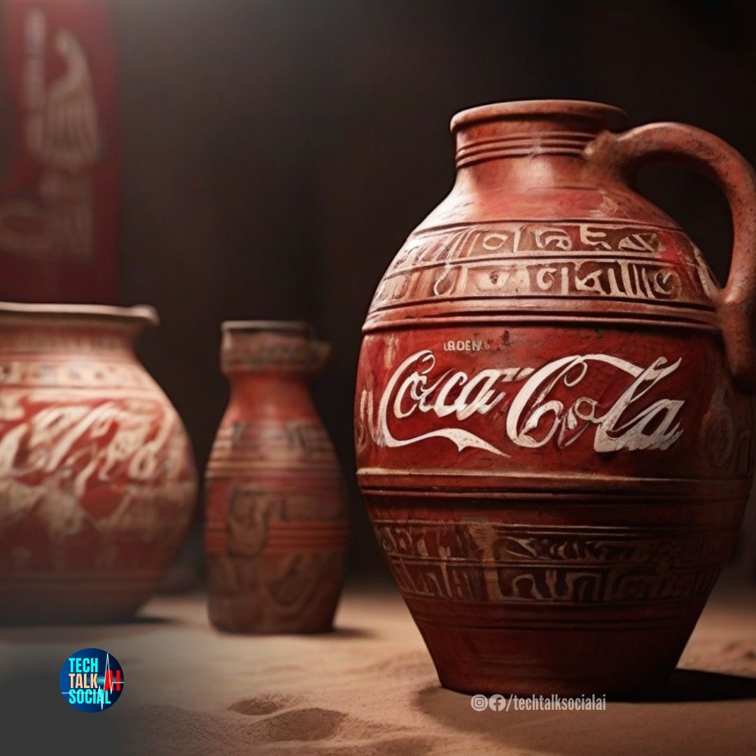 💥AI-generated Image🤖Cocacola pottery