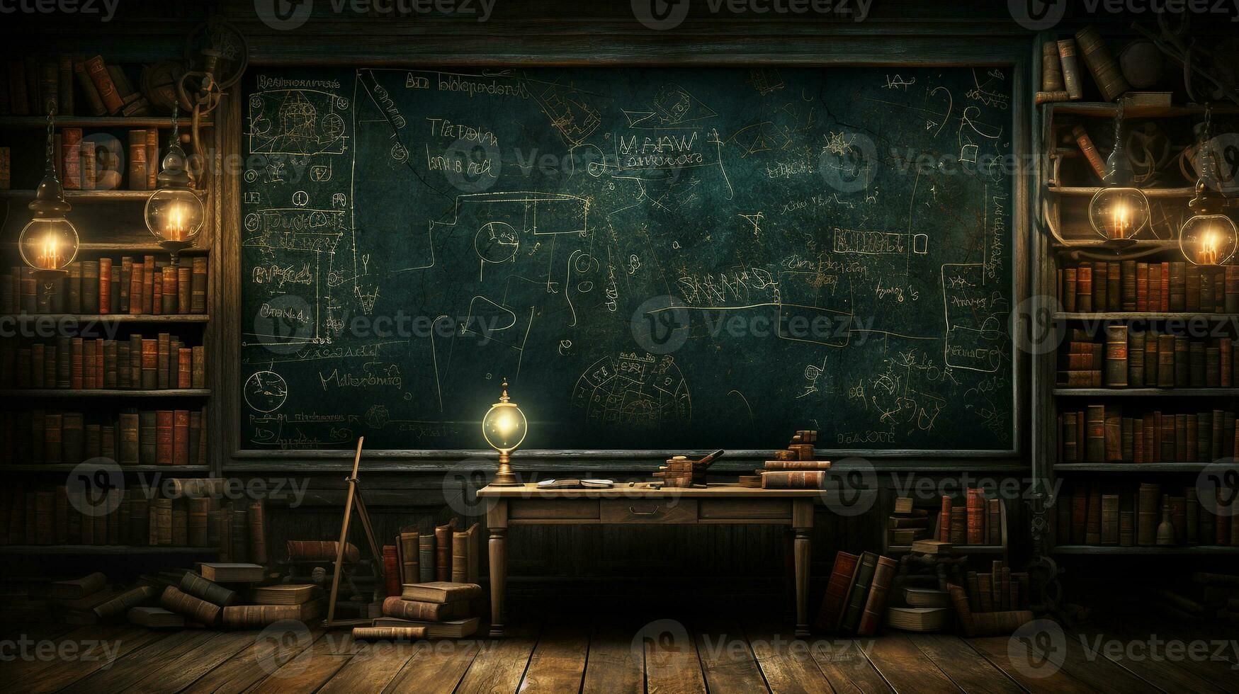 Blackboard texture Background ai