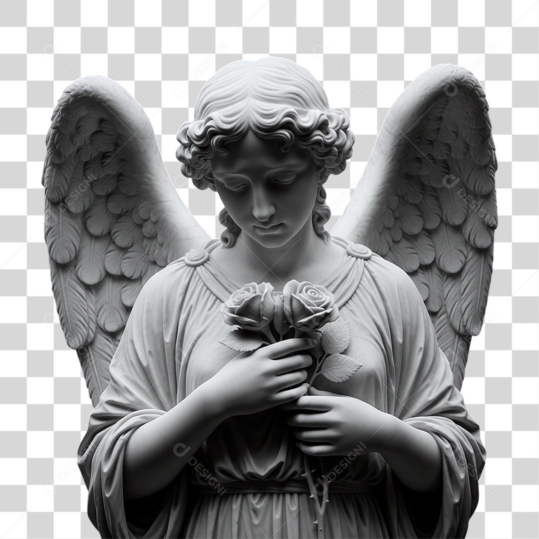 Estátua de Anjo PNG Transparente
