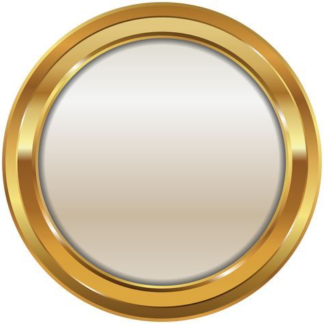 Gold White Seal Transparent PNG Clip Art Image