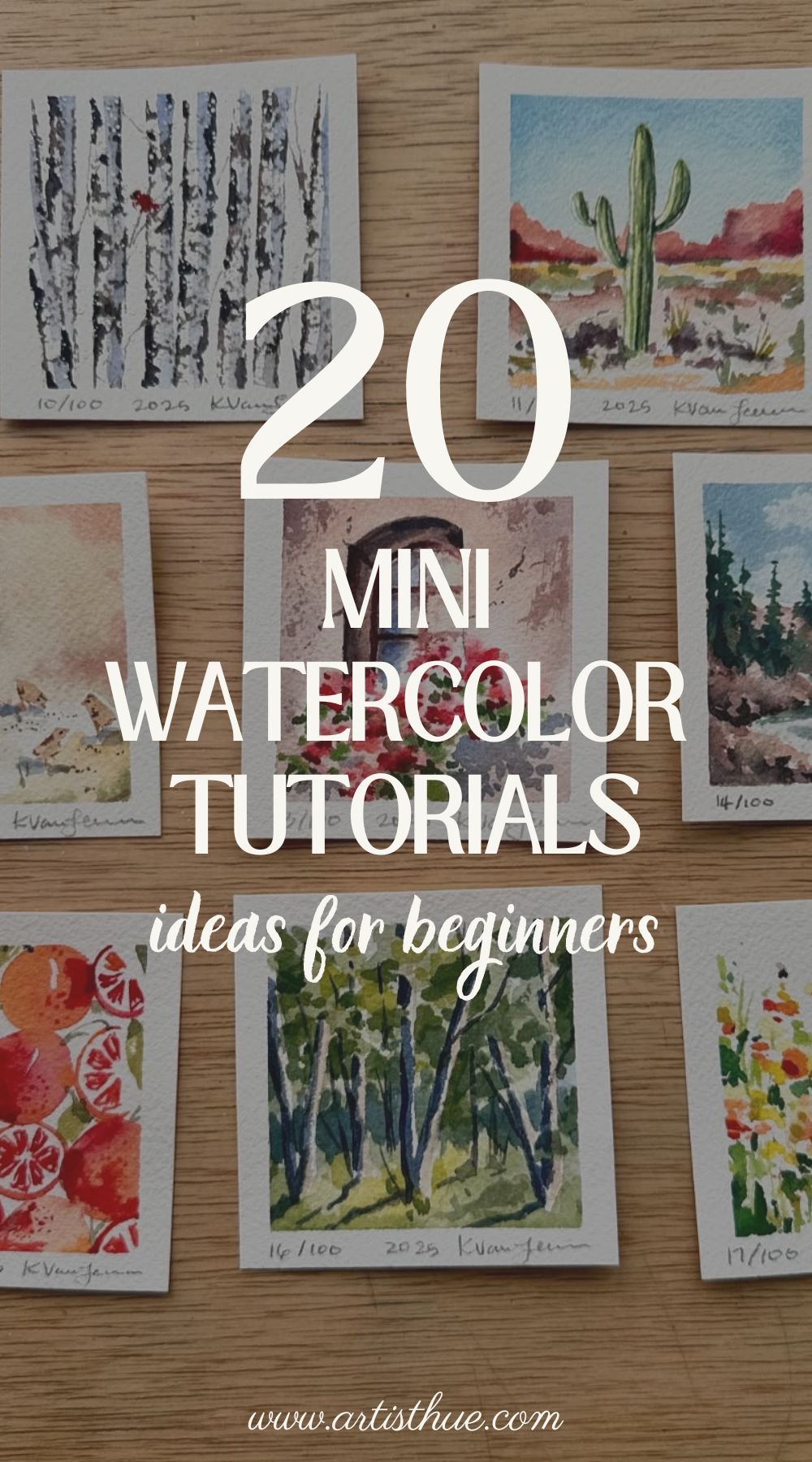 20+ Mini Watercolor Painting Tutorials You Must See! BEGINNER FRIENDLY