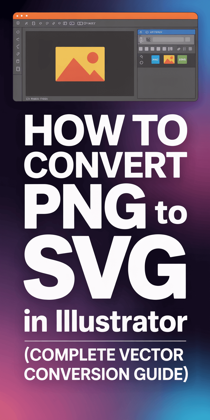 How to Convert PNG to SVG in Illustrator (Complete Vector Conversion Guide)