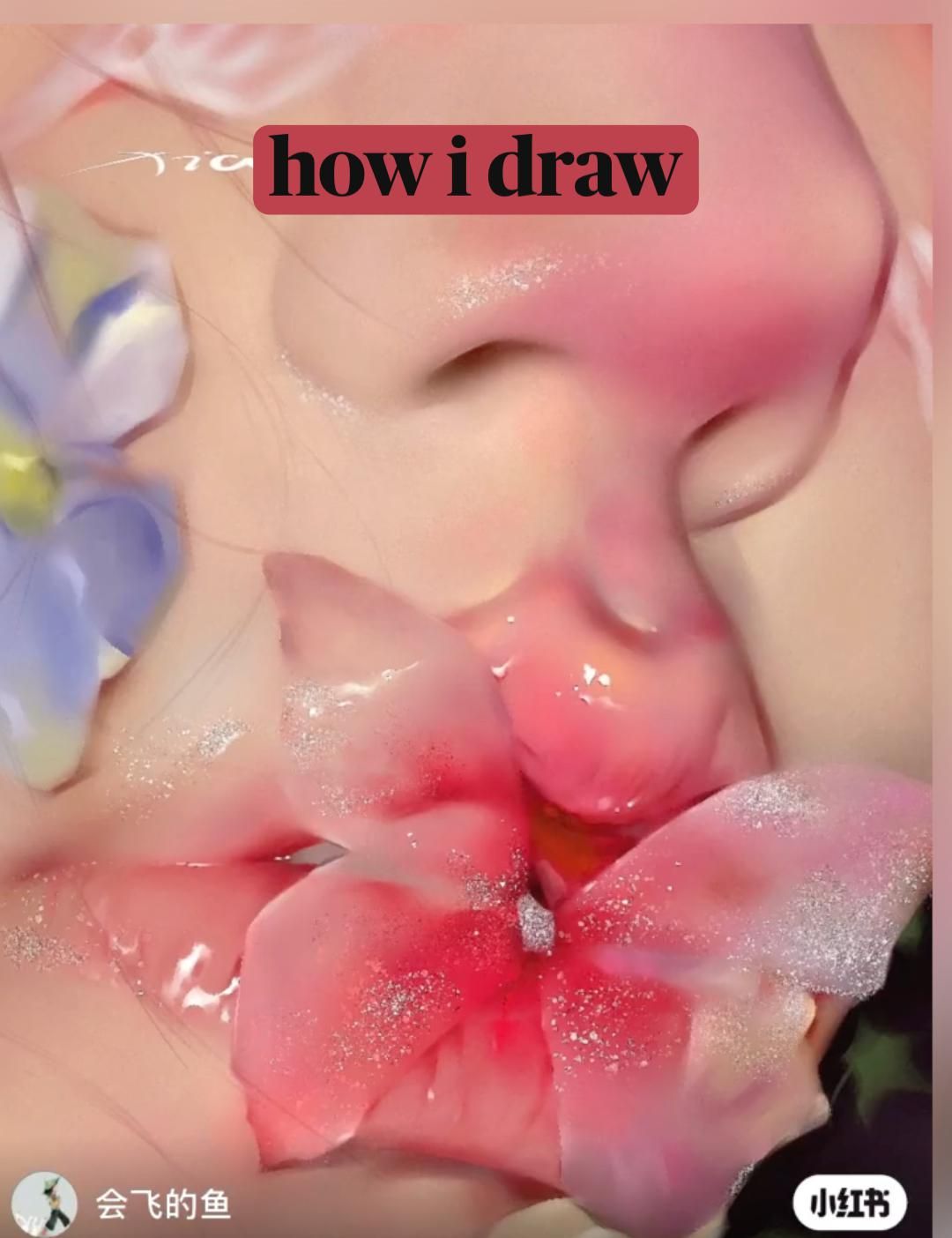 how to draw faces and lips- digital semi realism art tutorial! ✏️