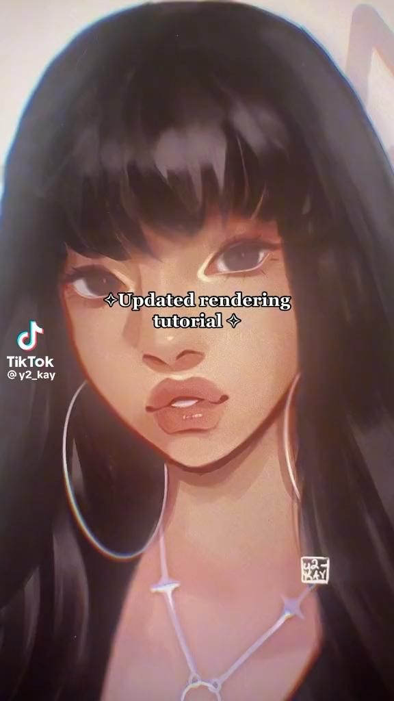 Rendering skin digital art tutorial 🌷