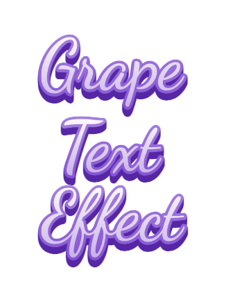 Grape Purple Text Effect