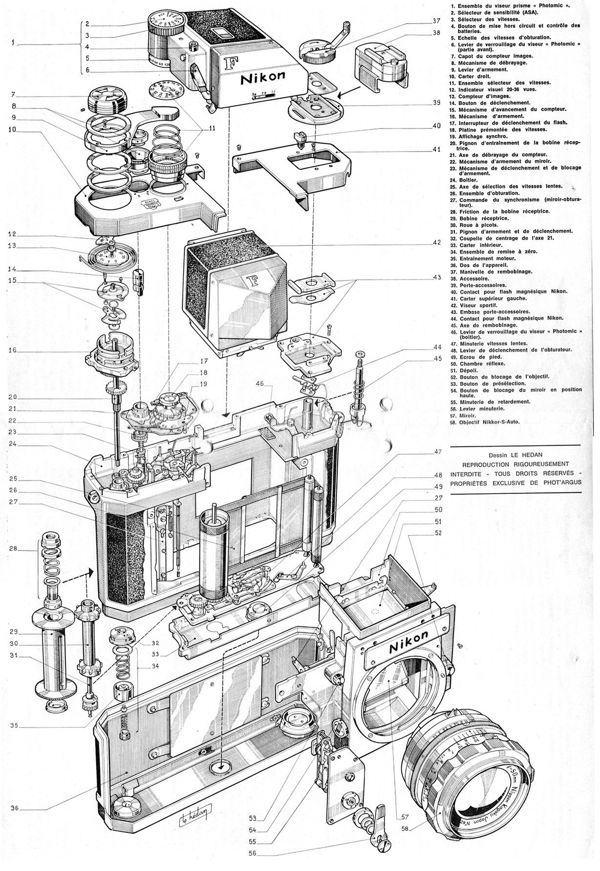 These Schematics Offer an Exploded View of Old Nikon SLR Cameras