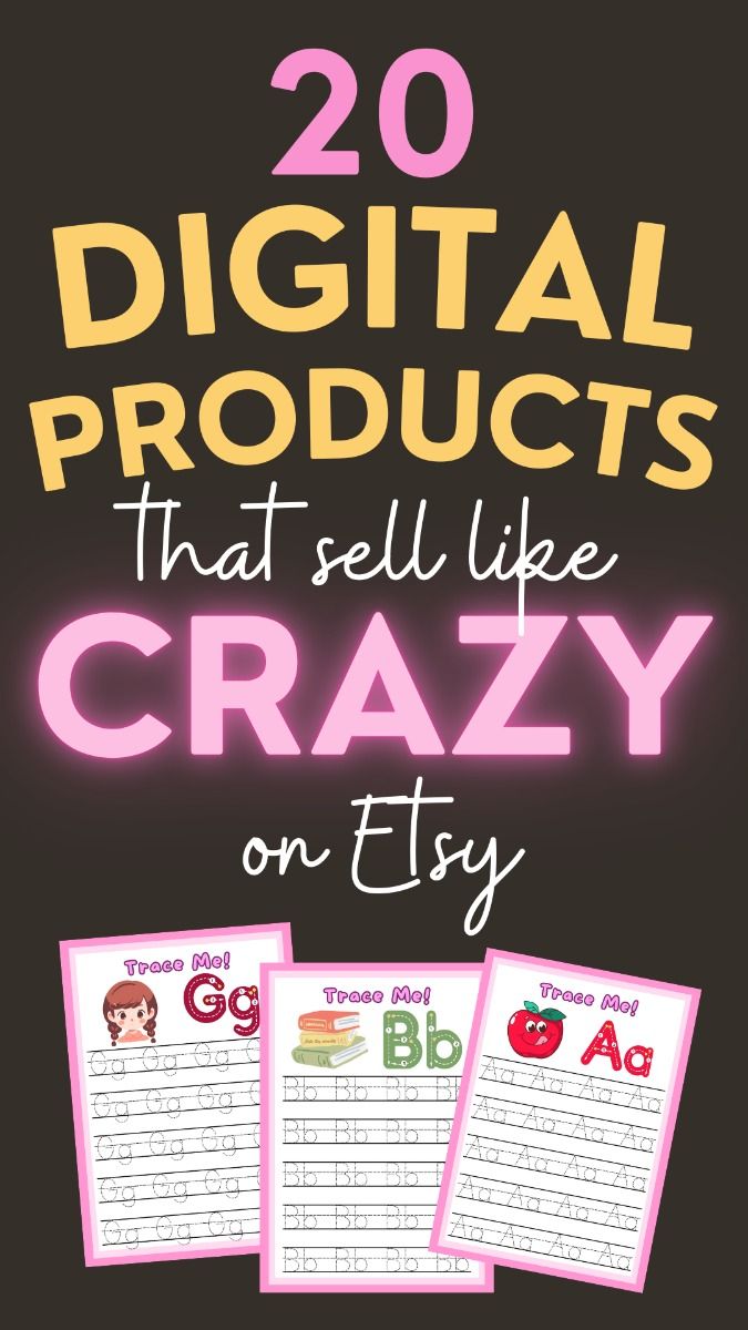 Start A Printable Business On Etsy: 20 Best Digital Products To Sell Online