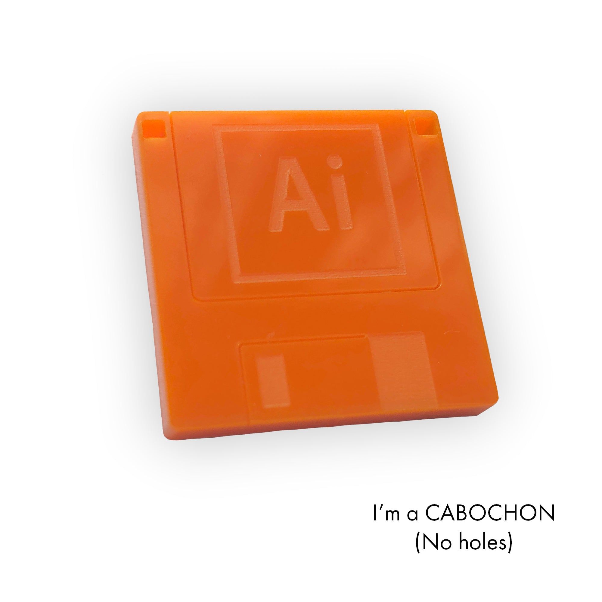 Cabochon Adobe Illustrator floppy disk laser cut – 3cm / Marble